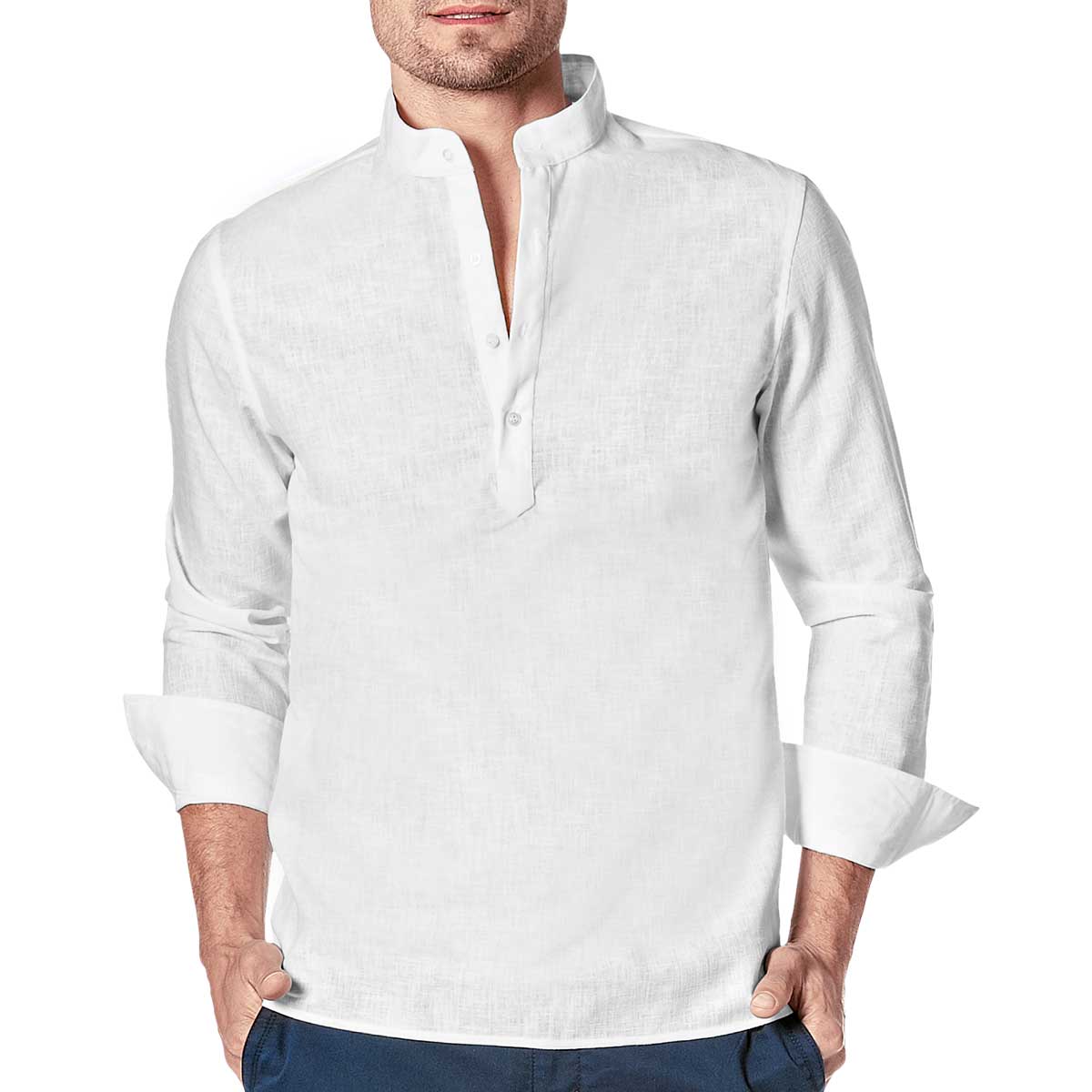 Foto 2 pulgar | Felker Camisa Para Hombre Blanco