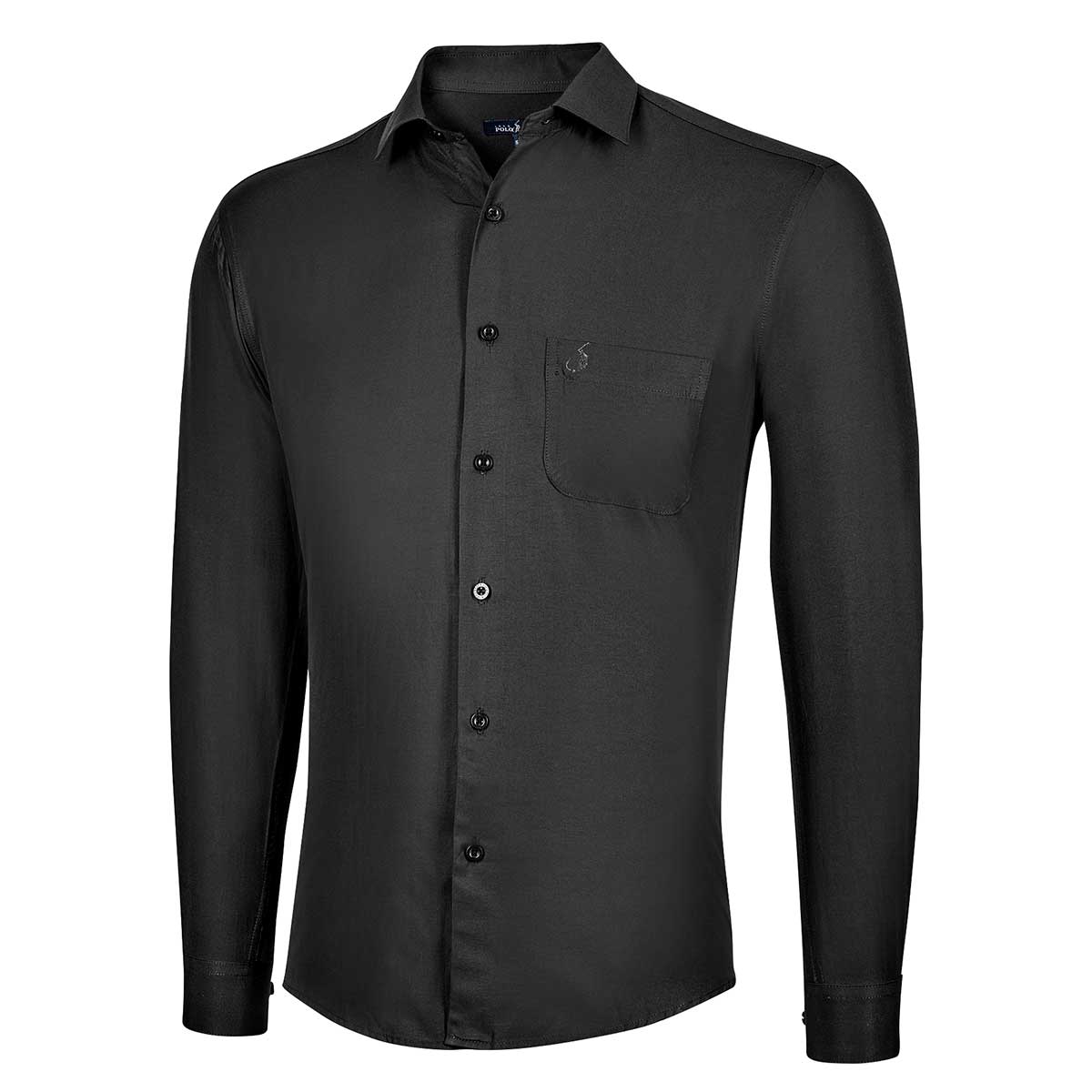 Foto 2 pulgar | Long Beach Polo Club Camisa Para Hombre Negro