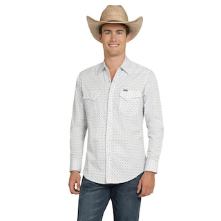 Foto 1 | Camisa Vaquera Wrangler Hombre 20 Extreme Slim Manga Larga 819 Blanco