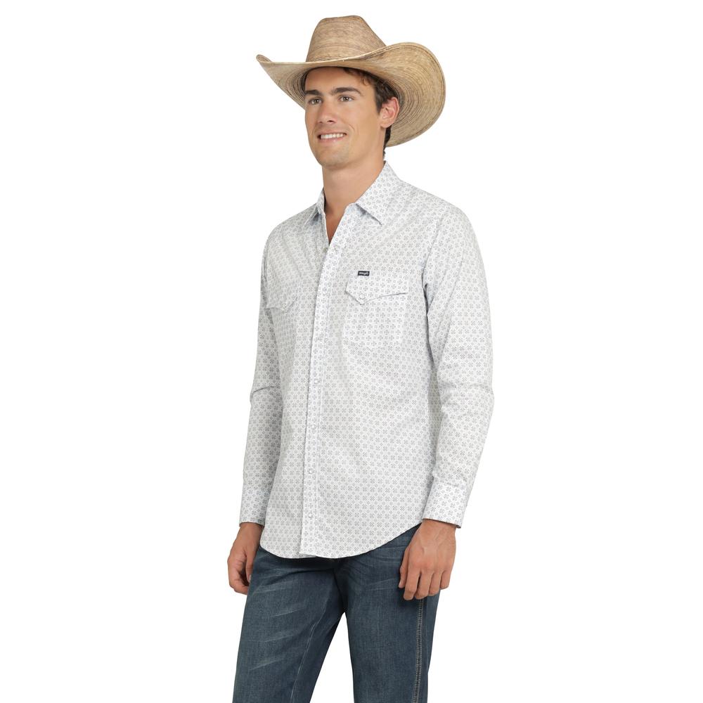 Foto 3 pulgar | Camisa Vaquera Wrangler Hombre 20 Extreme Slim Manga Larga 819 Blanco