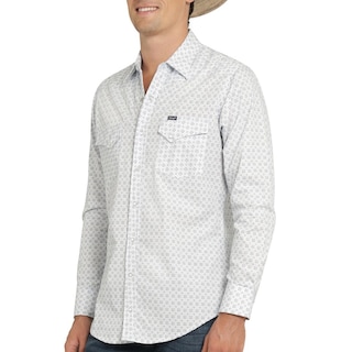 Foto 5 | Camisa Vaquera Wrangler Hombre 20 Extreme Slim Manga Larga 819 Blanco