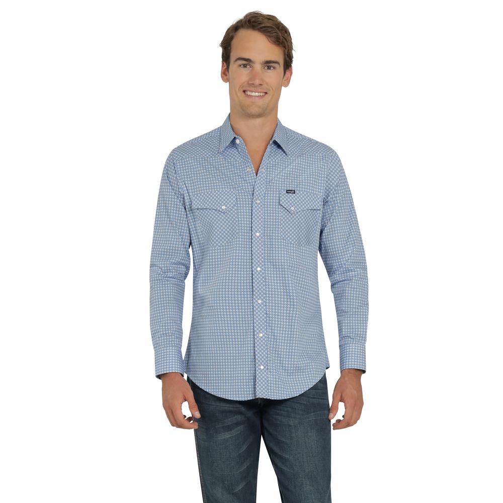 Foto 2 pulgar | Camisa Vaquera Wrangler Hombre 20 Extreme Slim Manga Larga 815 Azul