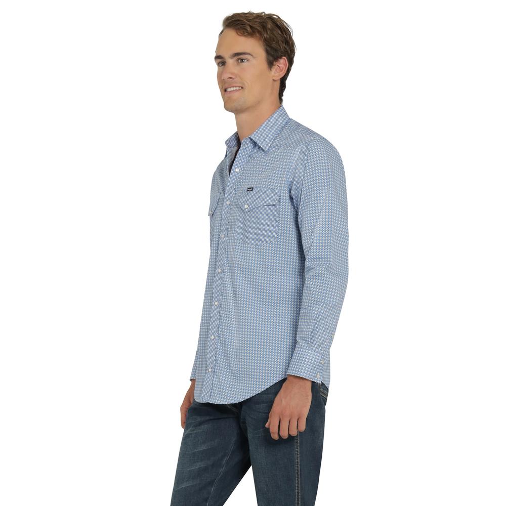 Foto 3 pulgar | Camisa Vaquera Wrangler Hombre 20 Extreme Slim Manga Larga 815 Azul