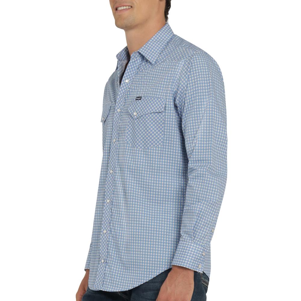 Foto 6 pulgar | Camisa Vaquera Wrangler Hombre 20 Extreme Slim Manga Larga 815 Azul