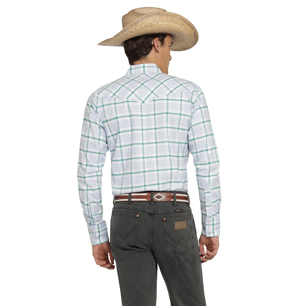 Foto 4 pulgar | Camisa Vaquera Wrangler Hombre Painted Desert Regular Manga Larga 494 Verde