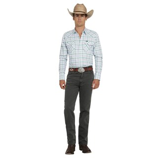 Foto 4 | Camisa Vaquera Wrangler Hombre Painted Desert Regular Manga Larga 494 Verde