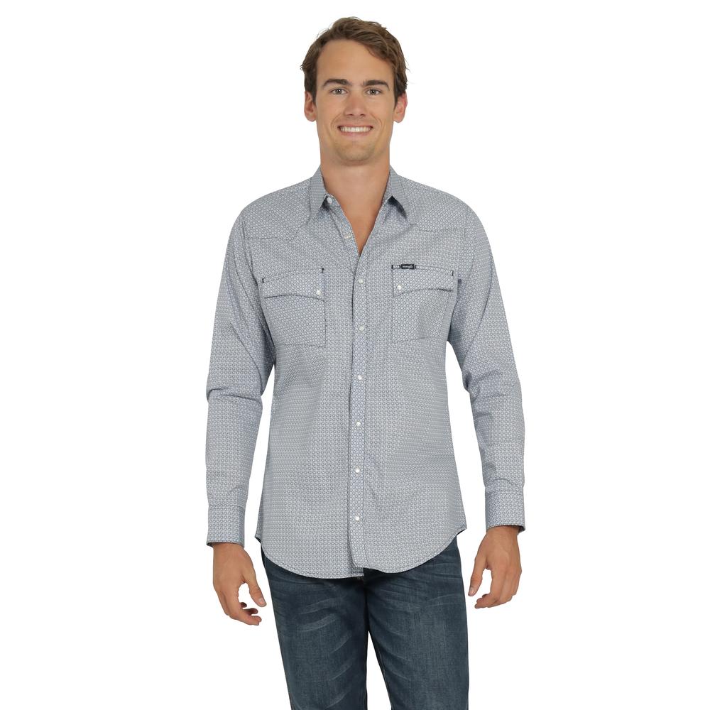 Foto 2 pulgar | Camisa Vaquera Wrangler Hombre 20 Extreme Slim Manga Larga 485 Azul