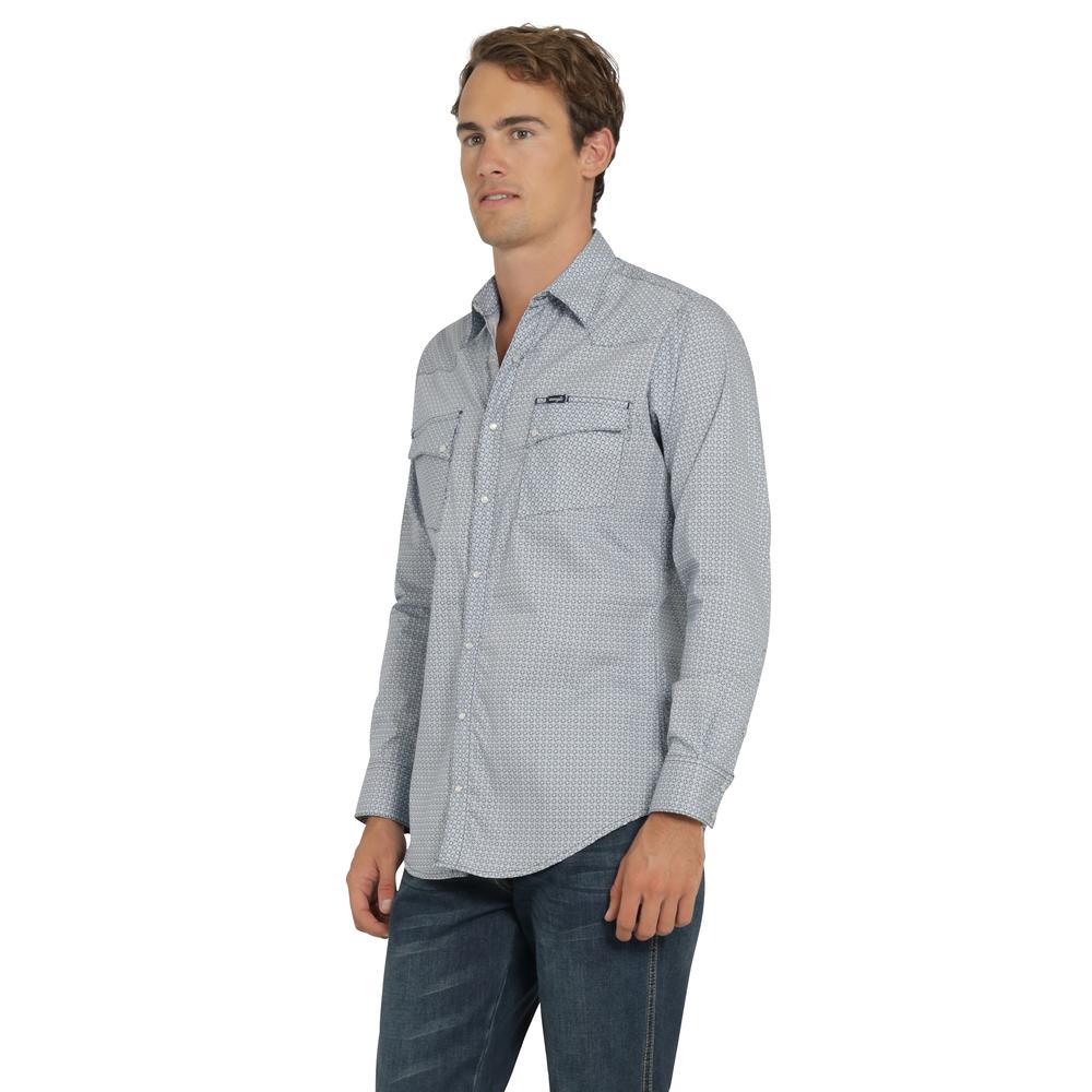 Foto 3 pulgar | Camisa Vaquera Wrangler Hombre 20 Extreme Slim Manga Larga 485 Azul