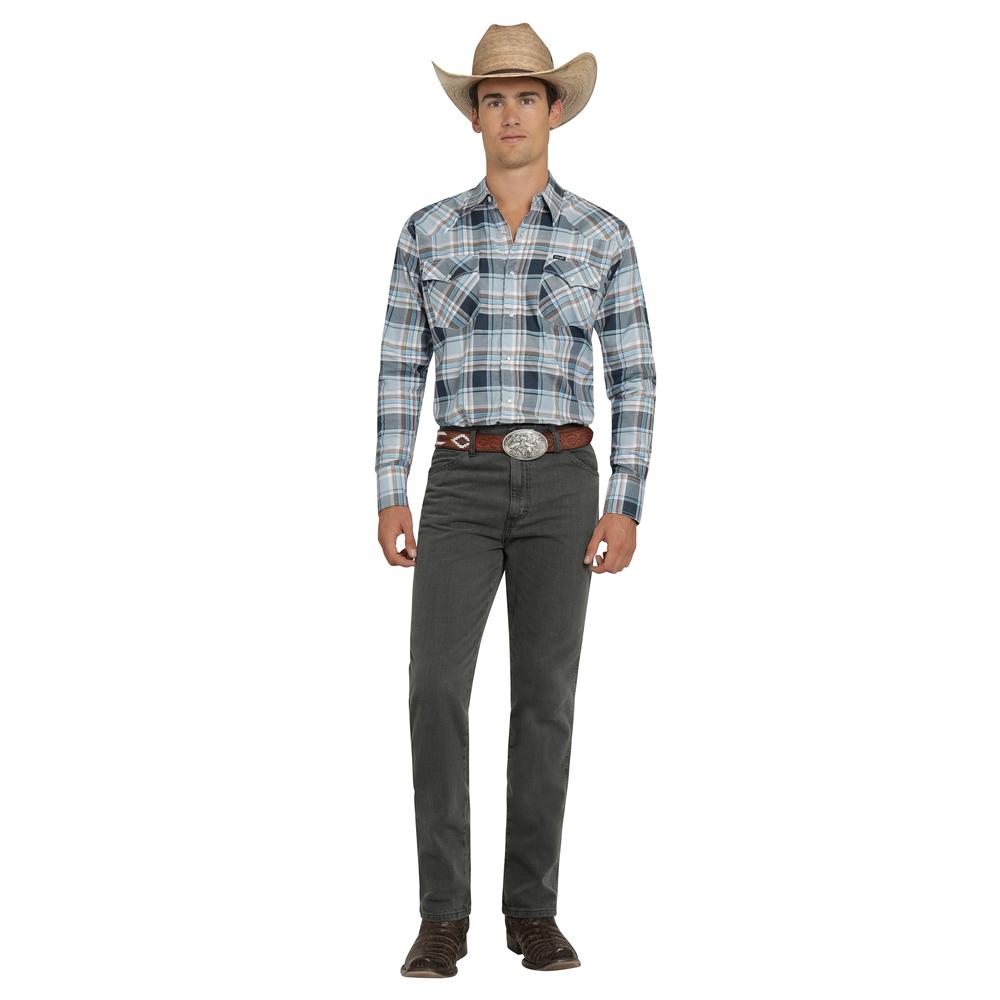 Foto 5 pulgar | Camisa Vaquera Wrangler Hombre Painted Desert Regular Manga Larga 518 Azul