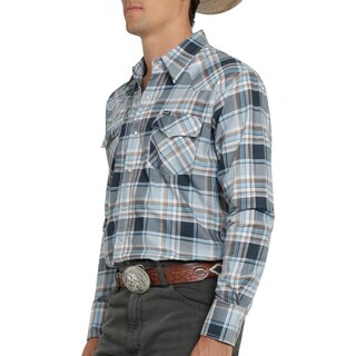 Foto 5 | Camisa Vaquera Wrangler Hombre Painted Desert Regular Manga Larga 518 Azul
