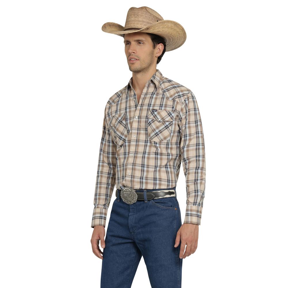 Foto 3 pulgar | Camisa Vaquera Wrangler Hombre Painted Desert Regular Manga Larga 520 Beige