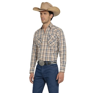 Foto 2 | Camisa Vaquera Wrangler Hombre Painted Desert Regular Manga Larga 520 Beige