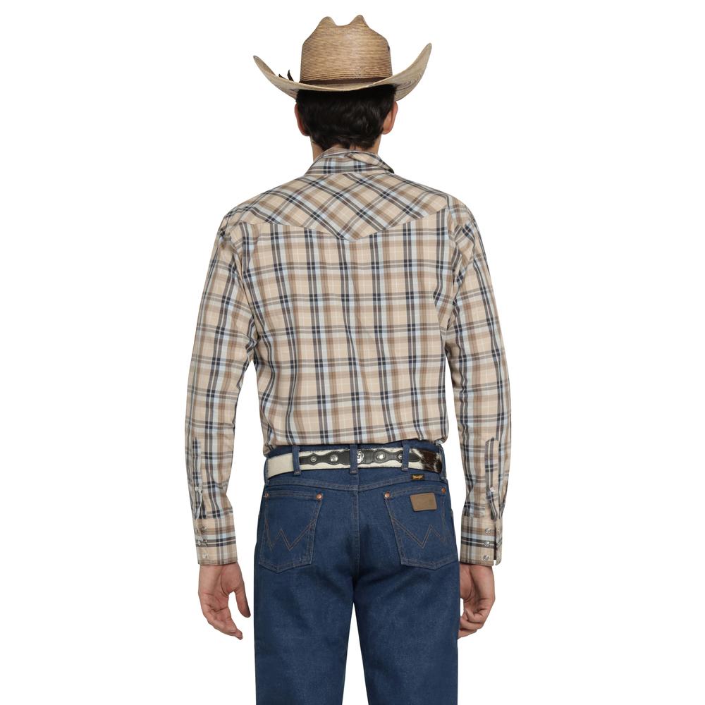 Foto 4 pulgar | Camisa Vaquera Wrangler Hombre Painted Desert Regular Manga Larga 520 Beige