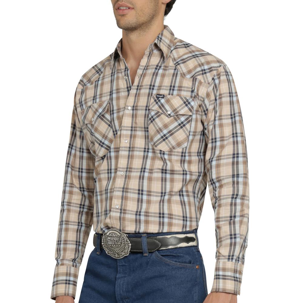 Foto 6 pulgar | Camisa Vaquera Wrangler Hombre Painted Desert Regular Manga Larga 520 Beige