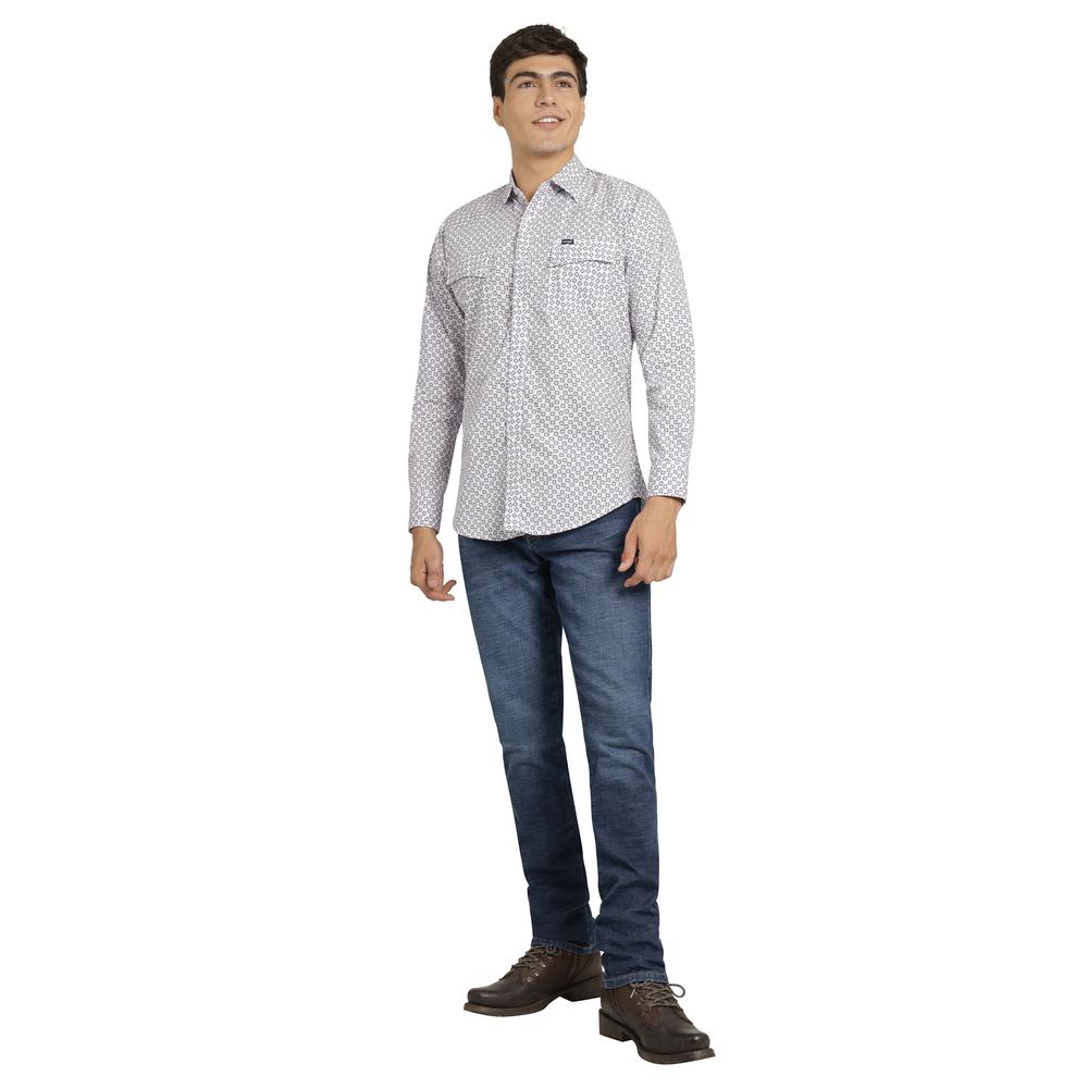 Foto 5 pulgar | Camisa Vaquera Wrangler Hombre 20 Extreme Slim Manga Larga 605 Blanco