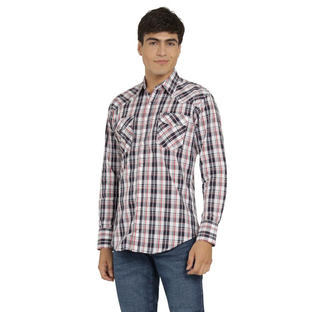 Foto 2 pulgar | Camisa Vaquera Wrangler Hombre Painted Desert Regular Manga Larga 468 Blanco