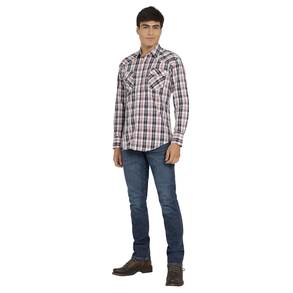 Foto 5 pulgar | Camisa Vaquera Wrangler Hombre Painted Desert Regular Manga Larga 468 Blanco