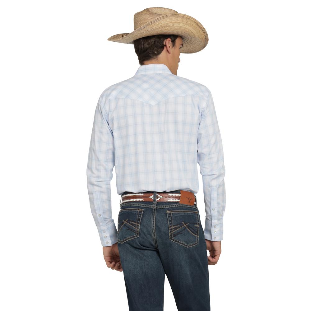 Foto 4 pulgar | Camisa Vaquera Wrangler Hombre Painted Desert Regular Manga Larga 493 Azul
