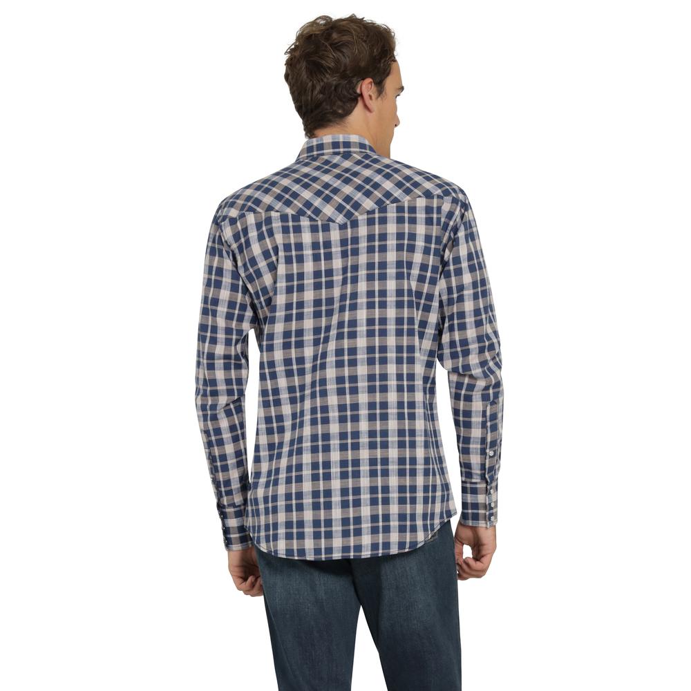 Foto 3 | Camisa Vaquera Wrangler Hombre Painted Desert Regular Manga Larga 519 Azul Marino