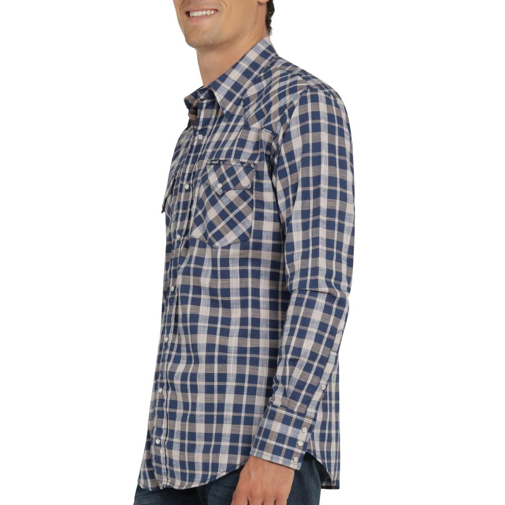 Foto 6 pulgar | Camisa Vaquera Wrangler Hombre Painted Desert Regular Manga Larga 519 Azul Marino