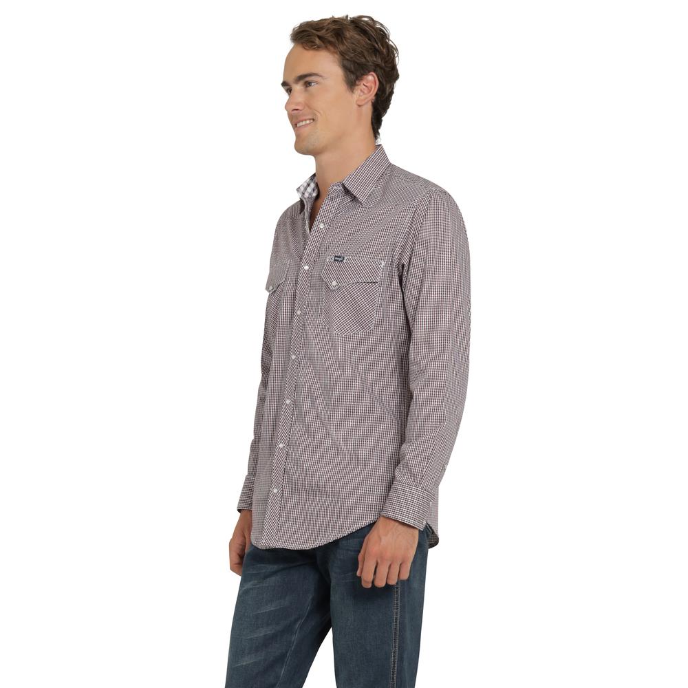 Foto 3 pulgar | Camisa Vaquera Wrangler Hombre Retro Slim Manga Larga 534 Violeta