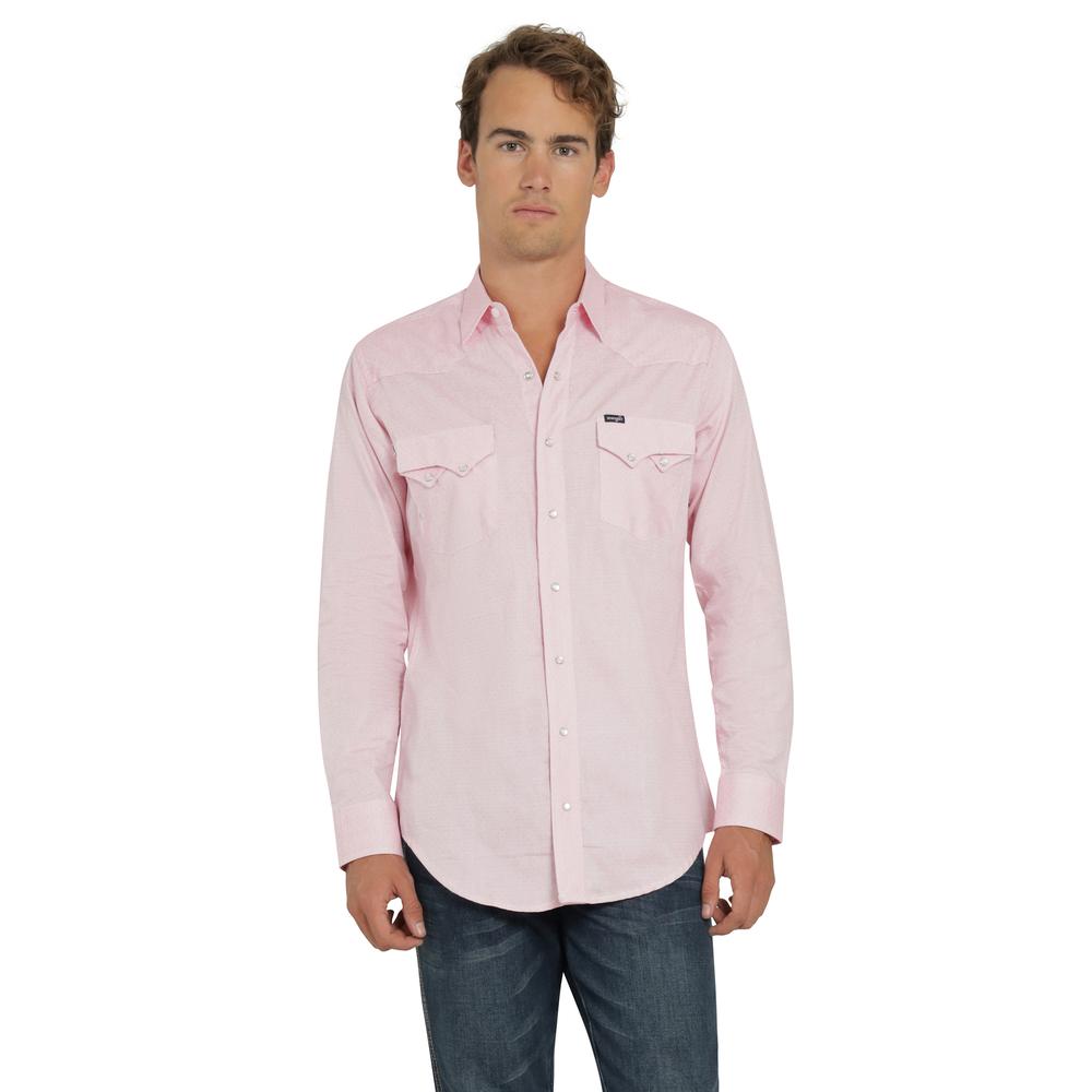Foto 2 pulgar | Camisa Vaquera Wrangler Hombre 20 Extreme Slim Manga Larga 762 Rosa