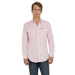 Foto 1 | Camisa Vaquera Wrangler Hombre 20 Extreme Slim Manga Larga 762 Rosa