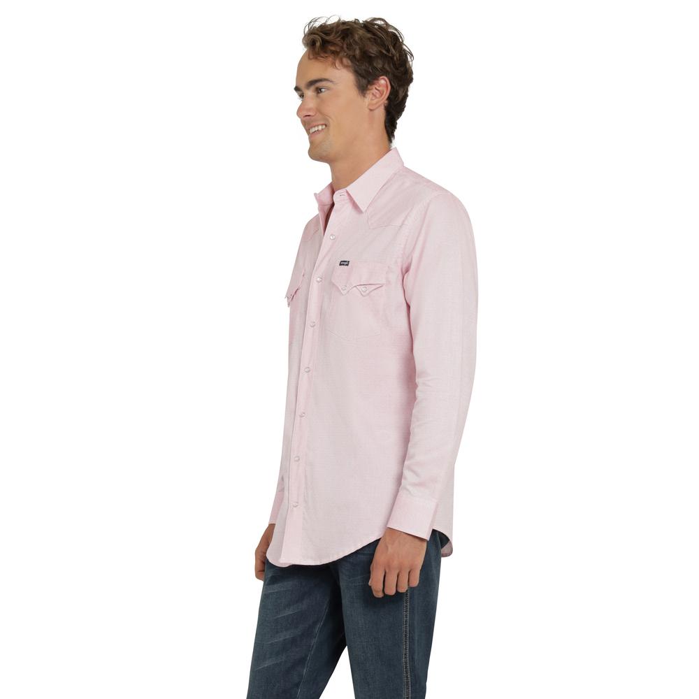 Foto 3 pulgar | Camisa Vaquera Wrangler Hombre 20 Extreme Slim Manga Larga 762 Rosa