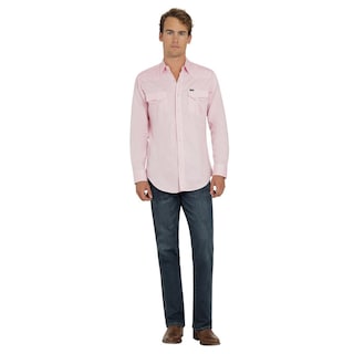 Foto 4 | Camisa Vaquera Wrangler Hombre 20 Extreme Slim Manga Larga 762 Rosa