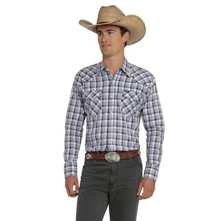 Foto 1 | Camisa Vaquera Wrangler Hombre Painted Desert Regular Manga Larga 467 Azul Marino