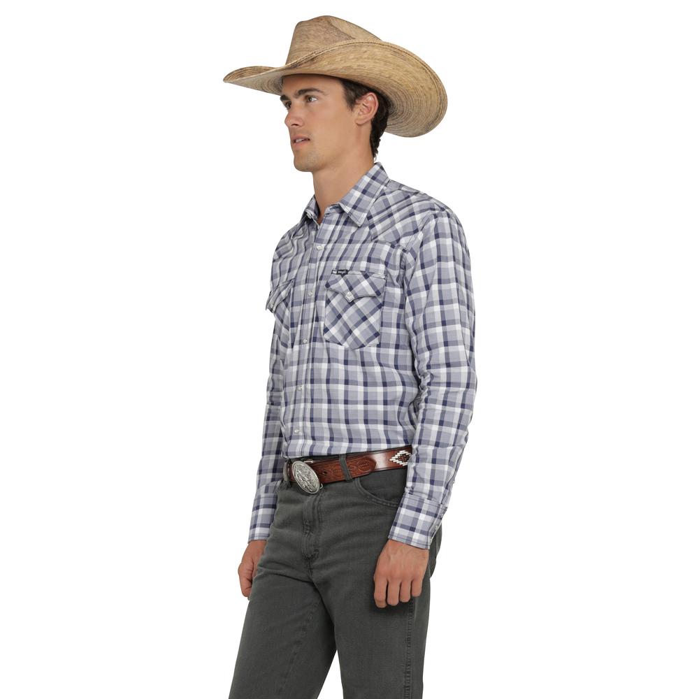 Foto 3 pulgar | Camisa Vaquera Wrangler Hombre Painted Desert Regular Manga Larga 467 Azul Marino