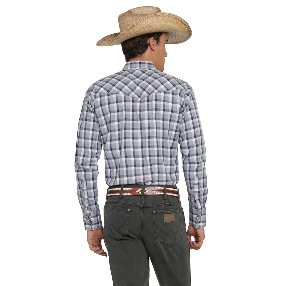 Foto 4 pulgar | Camisa Vaquera Wrangler Hombre Painted Desert Regular Manga Larga 467 Azul Marino