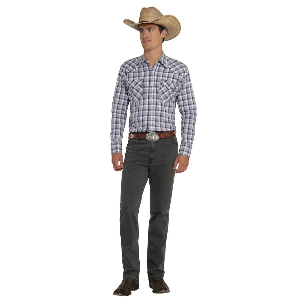 Foto 5 pulgar | Camisa Vaquera Wrangler Hombre Painted Desert Regular Manga Larga 467 Azul Marino