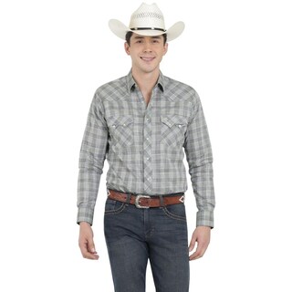 Foto 1 | Camisa Vaquera Wrangler Hombre Western Fashion Slim Manga Larga 931 Azul