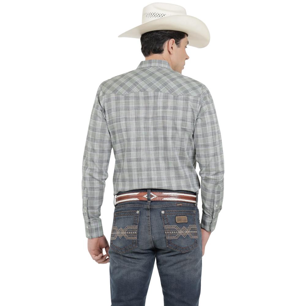 Foto 4 pulgar | Camisa Vaquera Wrangler Hombre Western Fashion Slim Manga Larga 931 Azul