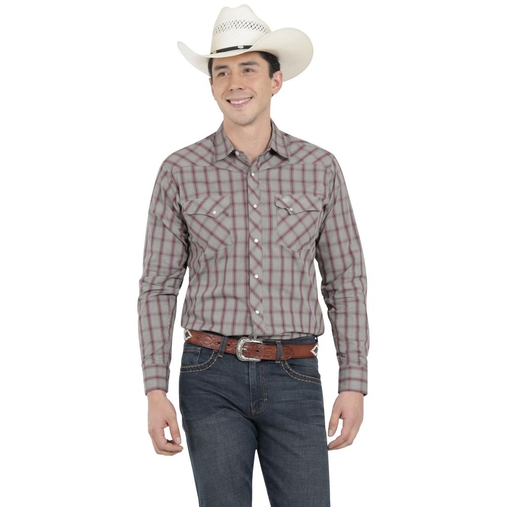 Foto 2 pulgar | Camisa Vaquera Wrangler Hombre Western Fashion Slim Manga Larga 872 Azul