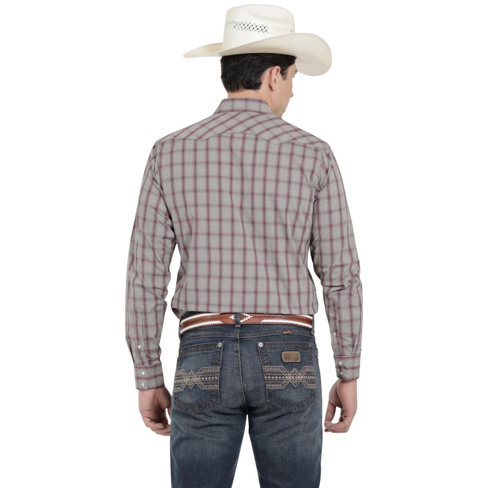 Foto 4 pulgar | Camisa Vaquera Wrangler Hombre Western Fashion Slim Manga Larga 872 Azul