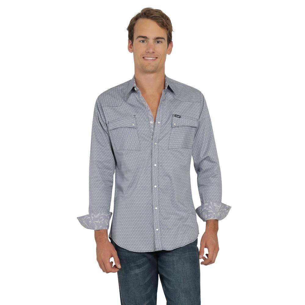 Foto 2 pulgar | Camisa Vaquera Wrangler Hombre Retro Slim Manga Larga 510 Azul