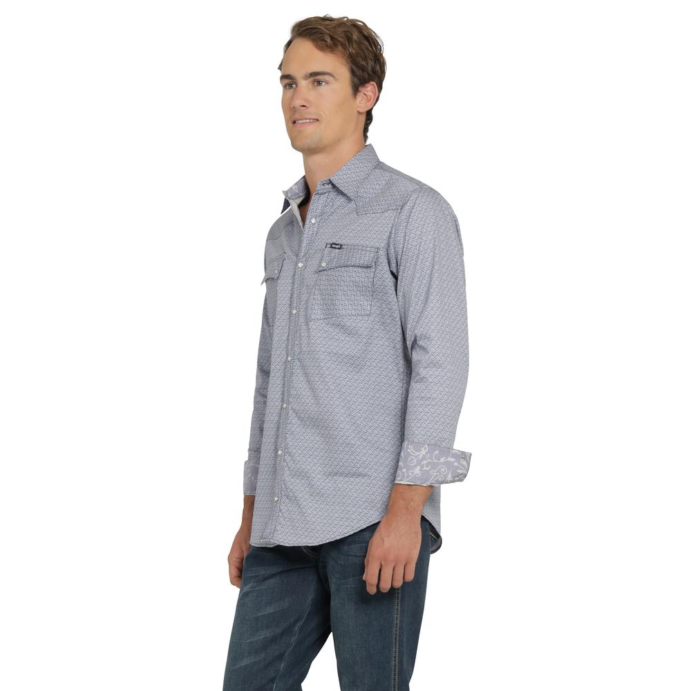 Foto 3 pulgar | Camisa Vaquera Wrangler Hombre Retro Slim Manga Larga 510 Azul