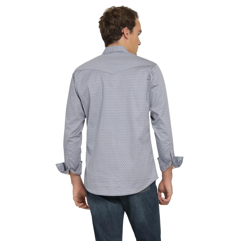 Foto 4 pulgar | Camisa Vaquera Wrangler Hombre Retro Slim Manga Larga 510 Azul