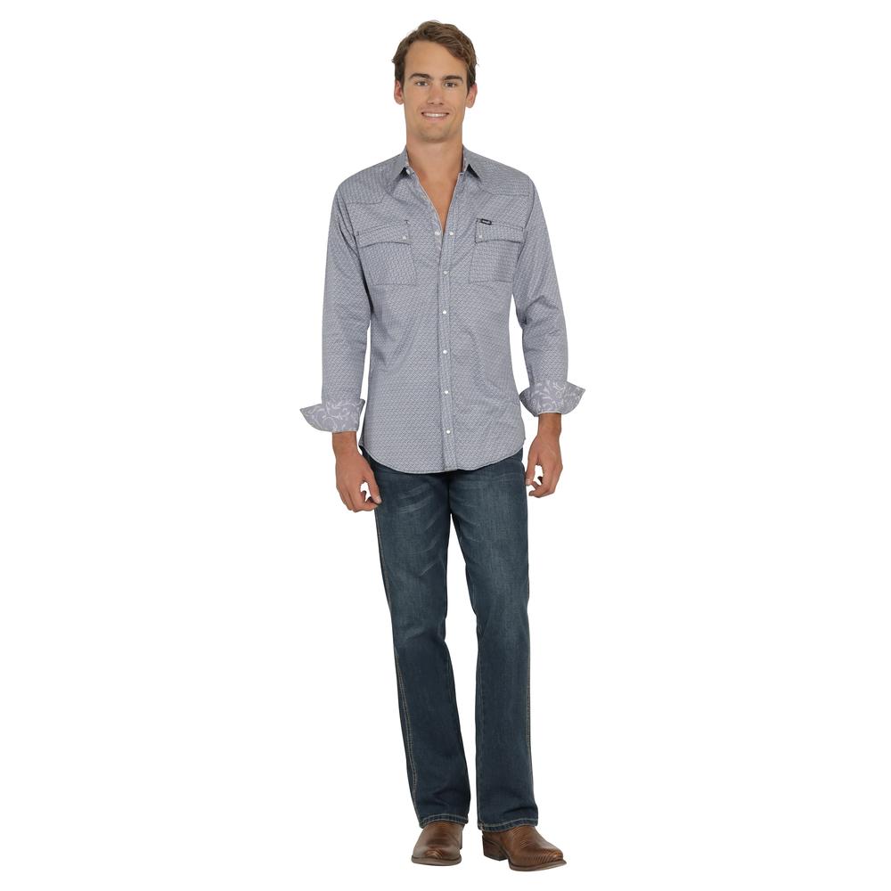 Foto 5 pulgar | Camisa Vaquera Wrangler Hombre Retro Slim Manga Larga 510 Azul