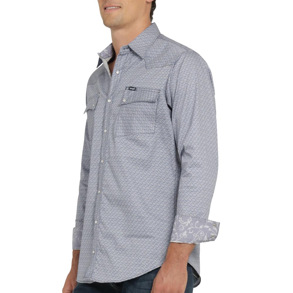 Foto 6 pulgar | Camisa Vaquera Wrangler Hombre Retro Slim Manga Larga 510 Azul