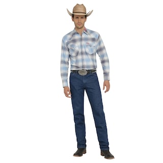 Foto 4 | Camisa Vaquera Wrangler Hombre Cuernos Chuecos Regular Manga Larga 949 Blanco