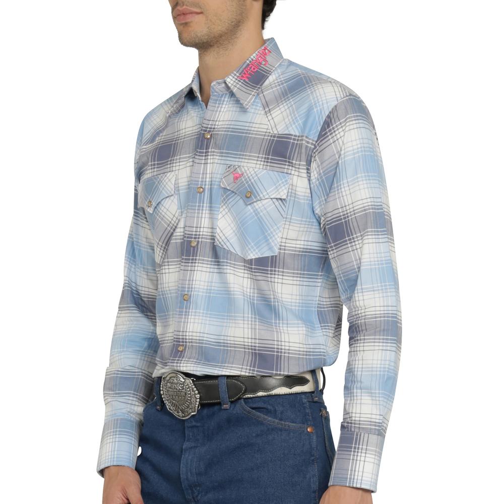 Foto 6 pulgar | Camisa Vaquera Wrangler Hombre Cuernos Chuecos Regular Manga Larga 949 Blanco