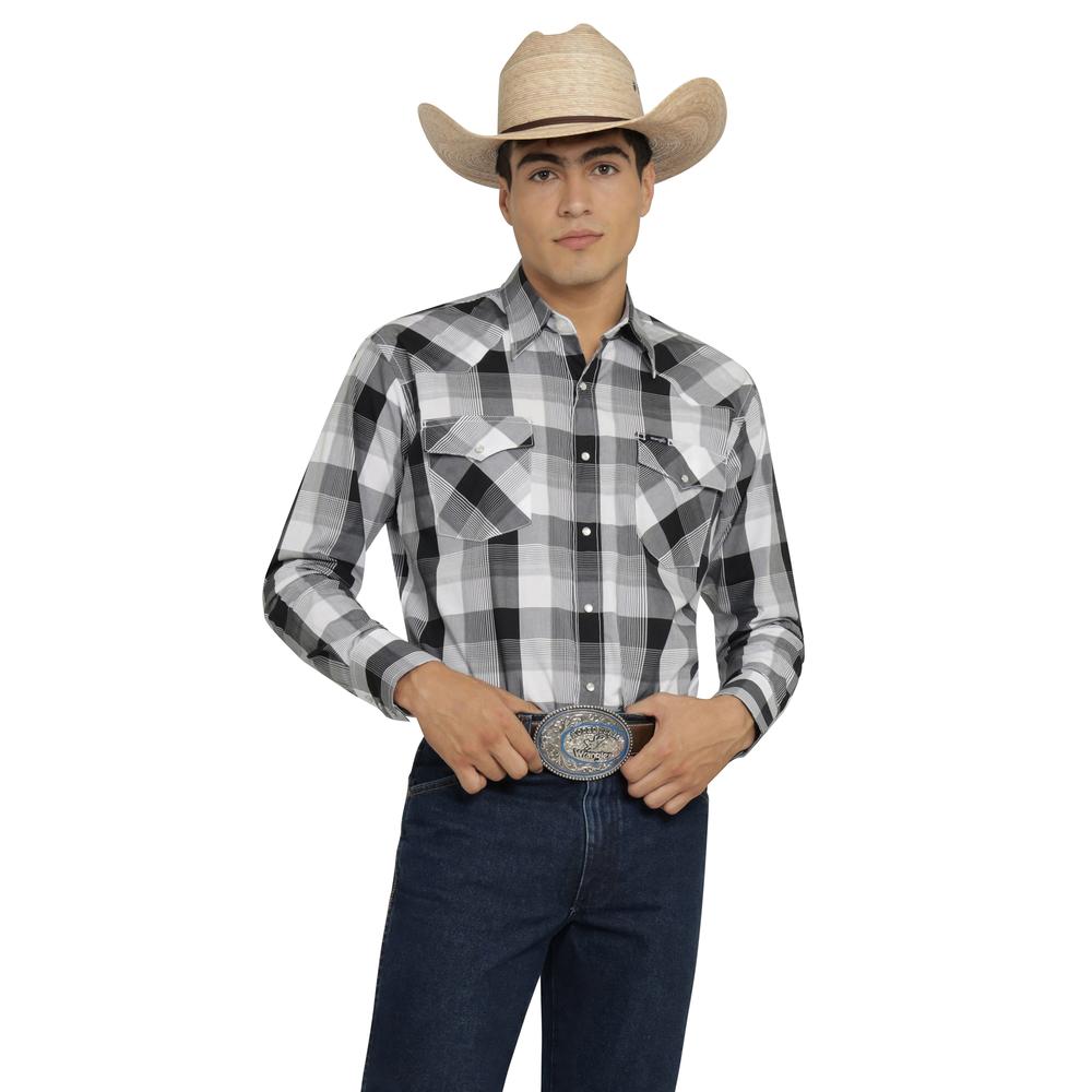 Foto 2 pulgar | Camisa Vaquera Wrangler Hombre Painted Desert Regular Manga Larga 526 Negro