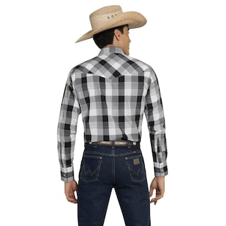 Foto 3 | Camisa Vaquera Wrangler Hombre Painted Desert Regular Manga Larga 526 Negro