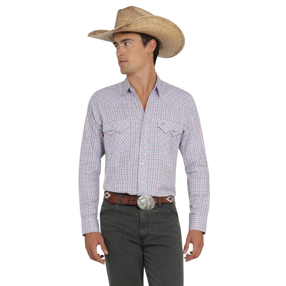 Foto 2 pulgar | Camisa Vaquera Wrangler Hombre Western Fashion Slim Manga Larga 873 Rojo
