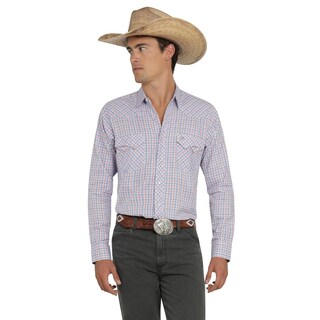 Foto 1 | Camisa Vaquera Wrangler Hombre Western Fashion Slim Manga Larga 873 Rojo