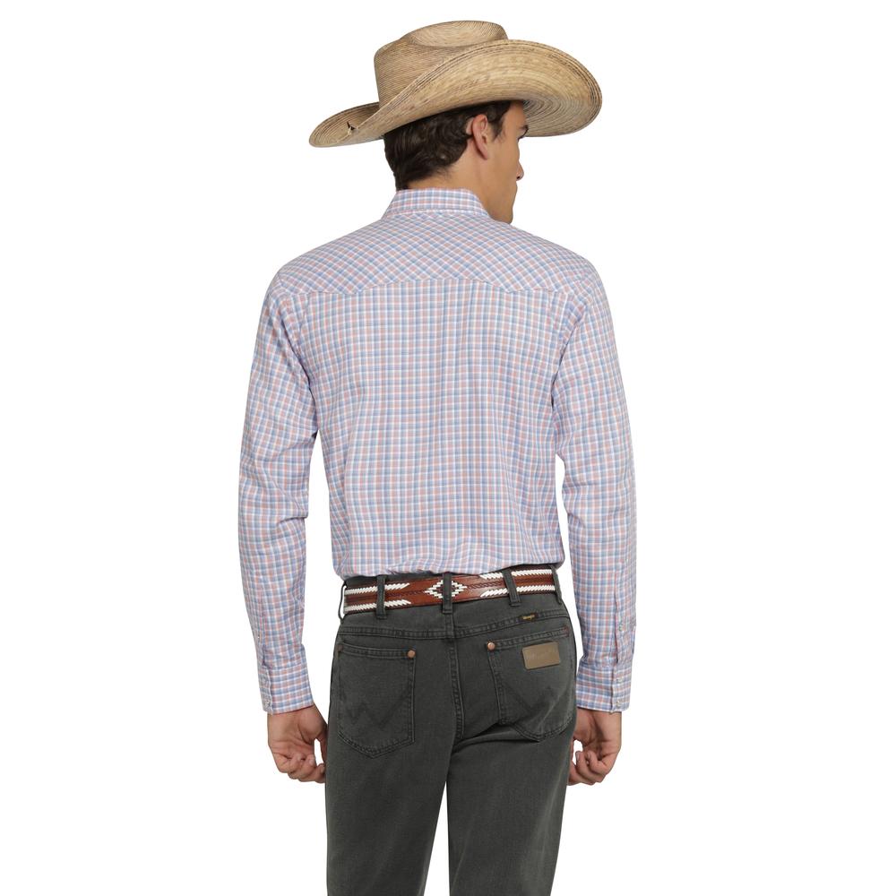 Foto 4 pulgar | Camisa Vaquera Wrangler Hombre Western Fashion Slim Manga Larga 873 Rojo