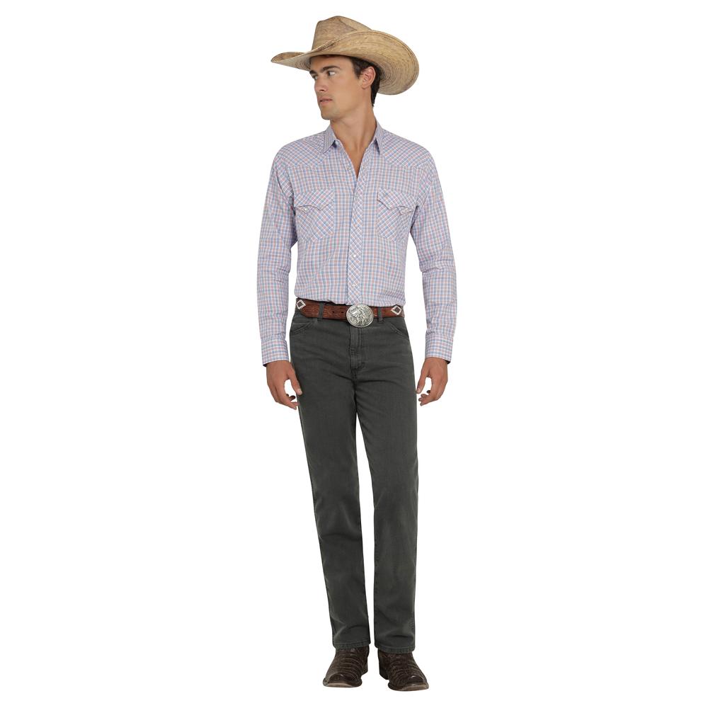 Foto 4 | Camisa Vaquera Wrangler Hombre Western Fashion Slim Manga Larga 873 Rojo